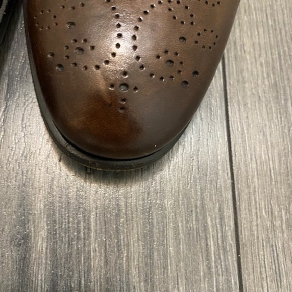Ermenegildo Zegna Brown Leather Oxford Size 11 - Picture 11 of 16